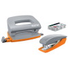 Leitz Urban Chic set mini grapadora y perforadora gris oscuro 226550 - 1
