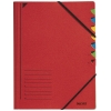 Leitz carpeta clasificadora roja (7 pestañas) 202854 - 1