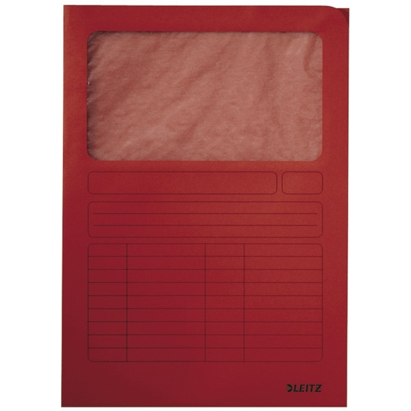 Leitz carpeta ventana roja A4 (100 piezas) 39500025 202898 - 1
