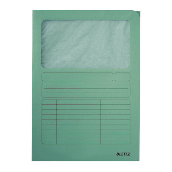 Leitz carpeta ventana verde claro A4 (100 unidades)