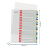 Leitz cosy separadores imprimibles A4 con 20 pestañas (11 agujeros) 226369 - 3