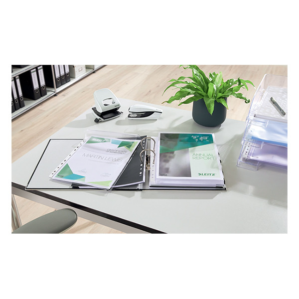 Leitz funda multitaladro premium 11 agujeros con solapa A4 170 micras (5 unidades) 202527 - 5