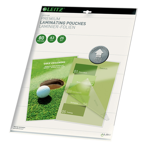 Leitz iLAM bolsa para plastificar A3 brillante 2x80 micras (25 unidades)