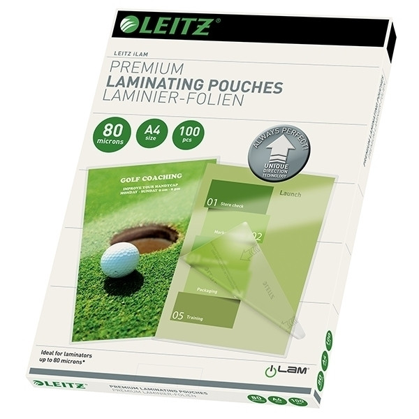 Leitz iLAM bolsa para plastificar A4 brillante 2x80 micras (100 piezas) 74780000 211086 - 1