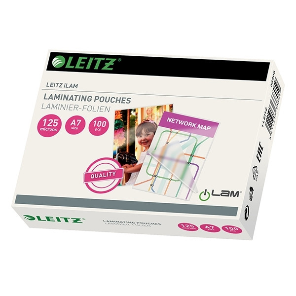 Leitz iLAM bolsa para plastificar A7 brillante 2x125 micras (100 piezas) 33805 211114 - 1