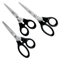 Leitz pack de 3 tijeras negras (164/185/200mm) 427123