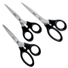 Leitz pack de 3 tijeras negras (164/185/200mm) 427123 - 1