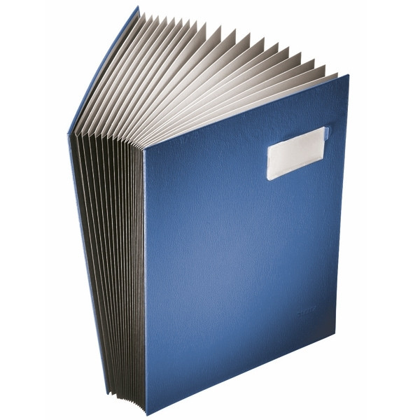 leitz portafirmas con 20 compartimentos a4 azul
