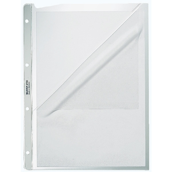 Leitz premium funda transparente A4 4 agujeros 130 micras (100 piezas) 47800003 211488 - 1