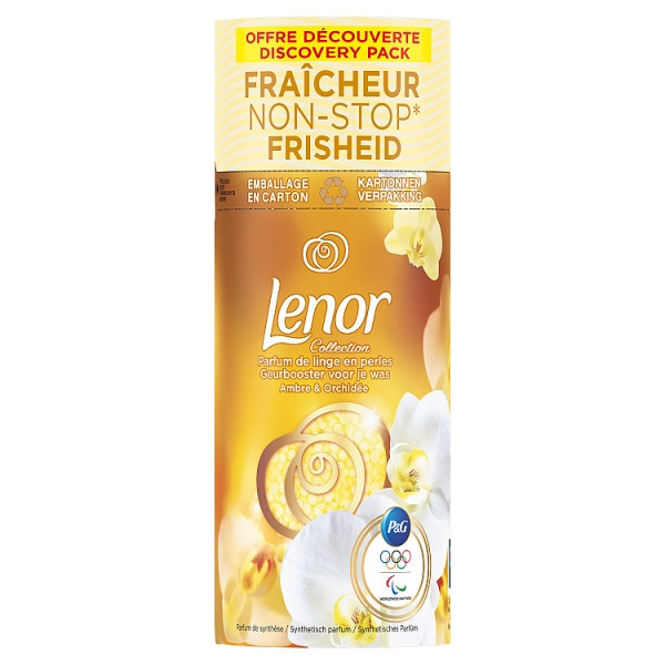 Lenor Fragrance Booster Perlas de Fragancia Orquídea Dorada 140 gramos (11 lavados)  SLE00496 - 1