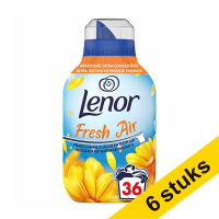 Pack Ahorro: 6x Lenor Fresh Air suavizante de telas para exteriores, sol radiante, 504 ml (36 lavados)