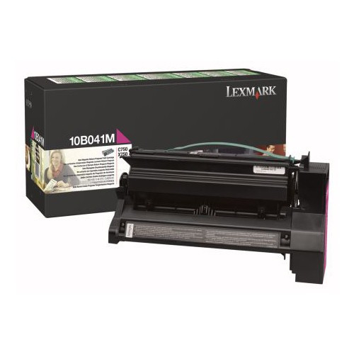 Lexmark 10B041M toner magenta (original) 10B041M 034275 - 1