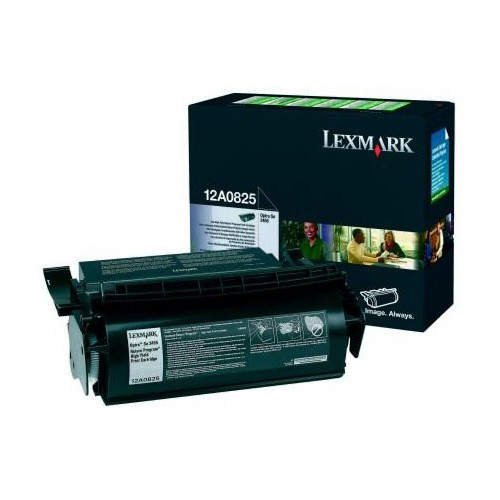 Lexmark 12A0825 toner negro (original) 12A0825 034345 - 1