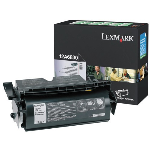 Lexmark 12A6830 toner negro (original) 12A6830 034220 - 1