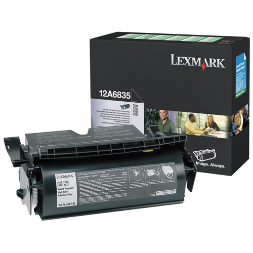 Lexmark 12A6835 toner negro XL (original) 12A6835 034225 - 1