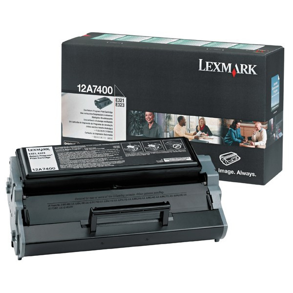 Lexmark 12A7400 toner negro (original) 12A7400 037090 - 1