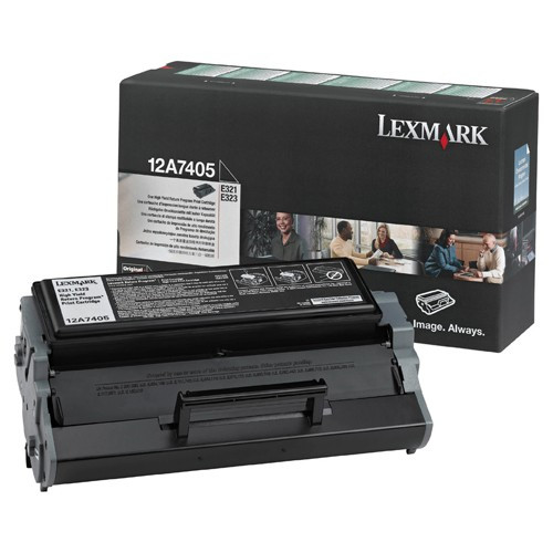 Lexmark 12A7405 toner negro XL (original) 12A7405 034100 - 1