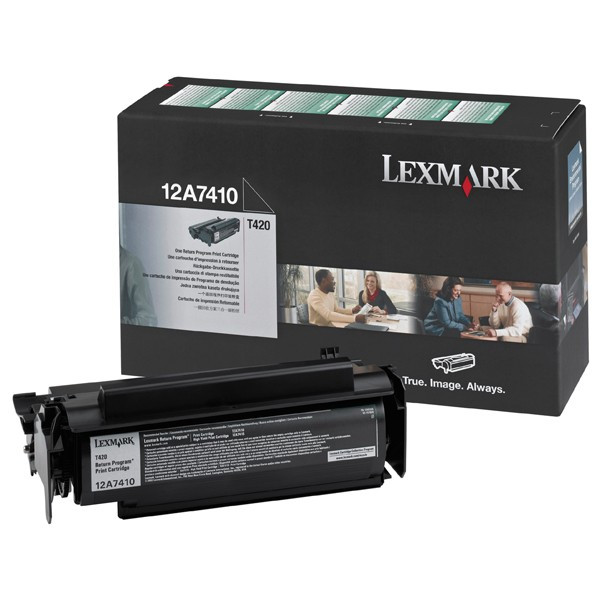 Lexmark 12A7410 toner negro (original) 12A7410 034350 - 1