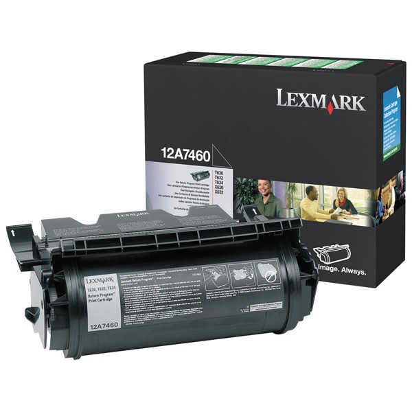 Lexmark 12A7460 toner negro (original) 12A7460 034120 - 1