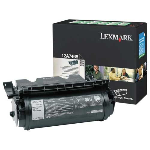 Lexmark 12A7465 toner negro XXL (original) 12A7465 034355 - 1