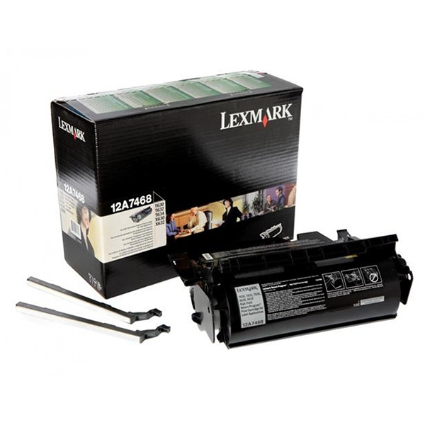 Lexmark 12A7468 toner para etiquetas XL (original) 12A7468 037582 - 1