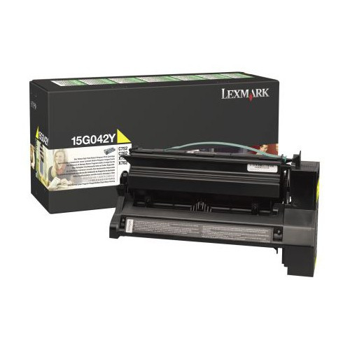 Lexmark 15G042Y toner amarillo XL (original) 15G042Y 034550 - 1