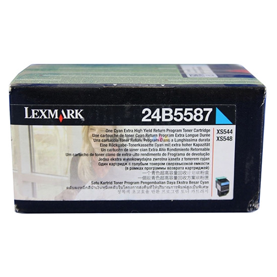 Lexmark 24B5587 toner cian (original) 24B5587 037398 - 1