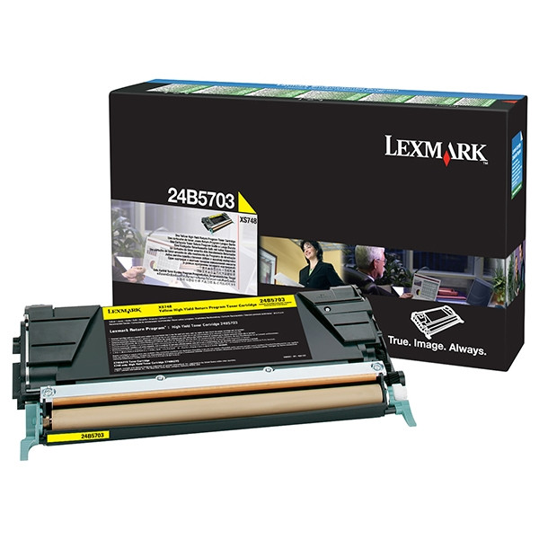 lexmark 24b5703 toner amarillo original