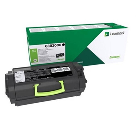 Lexmark 63B2000 toner negro (original) 63B2000 037774 - 1