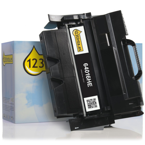 Lexmark 64016HE toner negro XL (marca 123tinta) 64016HEC 64040HWC 034737 - 1