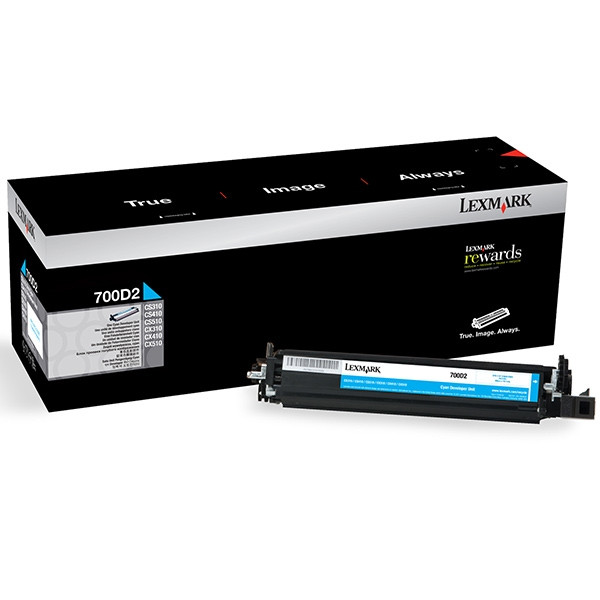 Lexmark 700D2 (70C0D20) revelador cian (original) 70C0D20 037264 - 1