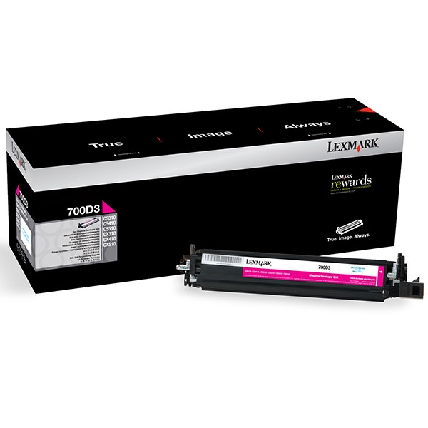 Lexmark 700D3 (70C0D30) revelador magenta (original) 70C0D30 037266 - 1