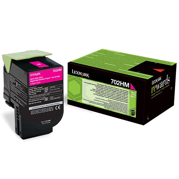 Lexmark 702HM (70C2HM0) toner magenta XL (original) 70C2HM0 037250 - 1