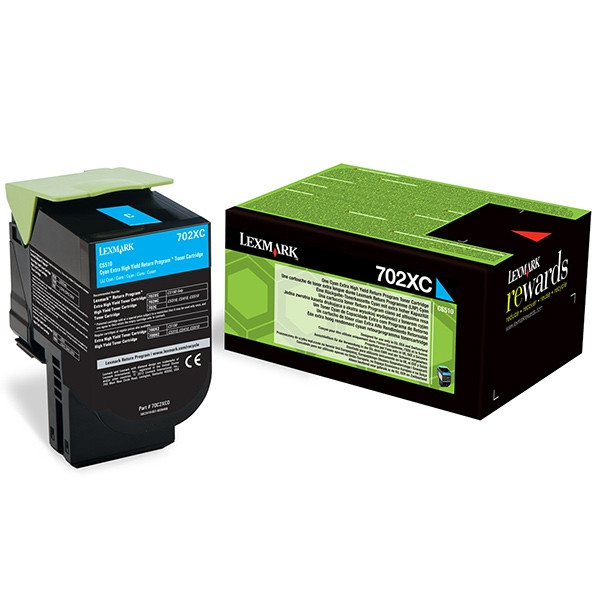 Lexmark 702XC (70C2XC0) toner cian XXL (original) 70C2XC0 037256 - 1