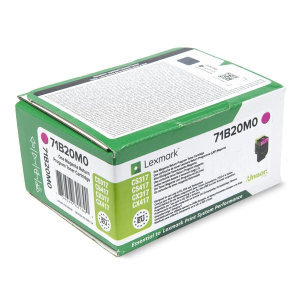 Lexmark 71B20M0 toner magenta (original) 71B20M0 037744 - 1