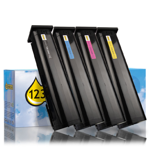 Lexmark 72K20K0, C0, M0, Y0 toners (marca 123tinta) | Pack negro + 3 colores 119905 - 1