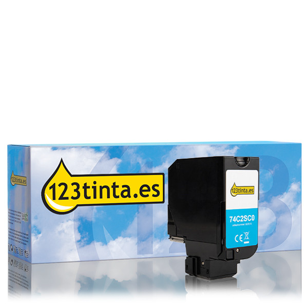 Lexmark 74C20C0 toner cian (marca 123tinta) 037607 - 1