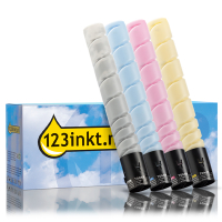 Lexmark 76C00K0, C0, M0, Y0 toners (marca 123tinta) | Pack negro + 3 colores 131963