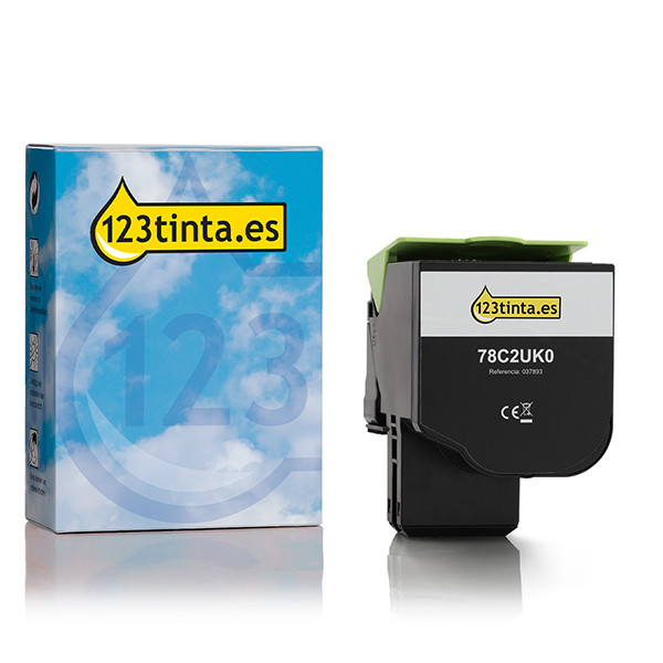 Lexmark 78C2UK0 toner negro XXXL (marca 123tinta) 78C2UK0C 037893 - 1