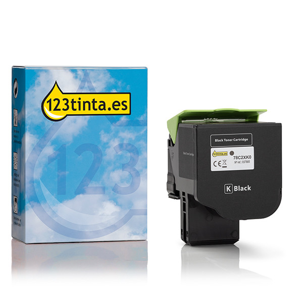 Lexmark 78C2XK0 toner negro XXL (marca 123tinta) 78C2XK0C 037885 - 1