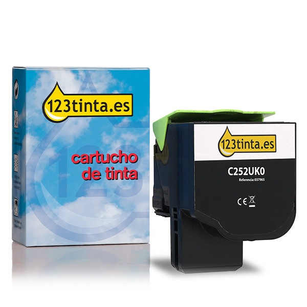 Lexmark C252UK0 toner negro XXL (marca 123tinta) 037965 - 1