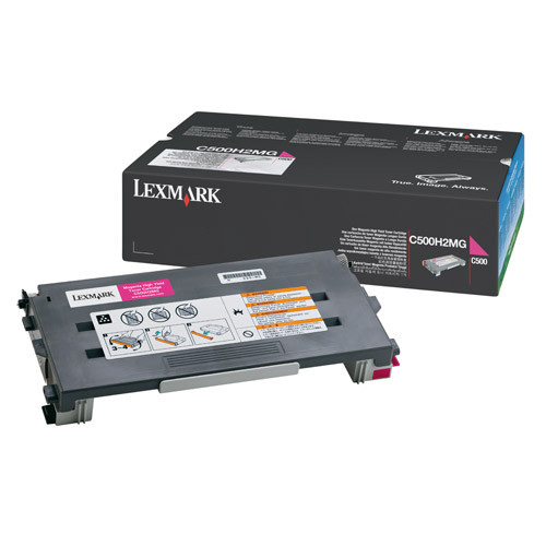 Lexmark C500H2MG toner magenta XL (original) C500H2MG 034805 - 1