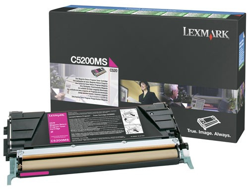 Lexmark C5200MS toner magenta (original) C5200MS 034945 - 1