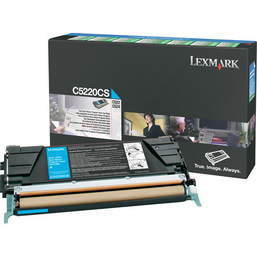 Lexmark C5220CS toner cian (original) C5220CS 034665 - 1