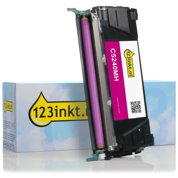 Lexmark C5240MH toner magenta XL (marca 123tinta) C5240MHC 034696 - 1