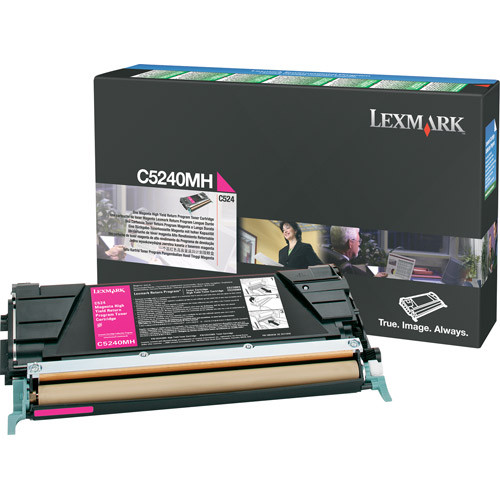Lexmark C5240MH toner magenta XL (original) C5240MH 034695 - 1