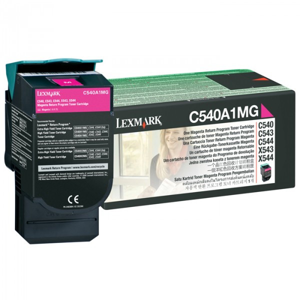 Lexmark C540A1MG toner magenta (original) C540A1MG 037028 - 1