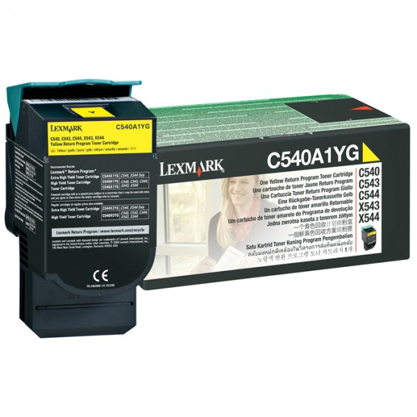 Lexmark C540A1YG toner amarillo (original) C540A1YG 037030 - 1