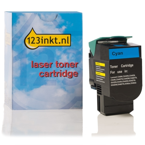 Lexmark C540H1CG toner cian XL (marca 123tinta) C540H1CGC 037019 - 1