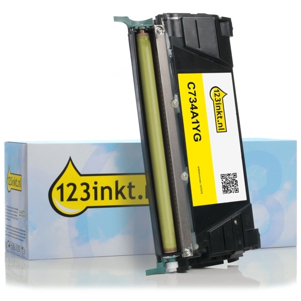 Lexmark C734A1YG toner amarillo (marca 123tinta) C734A1YGC 037075 - 1